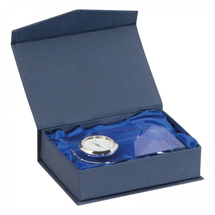 Szklany blok z zegarem GERALD