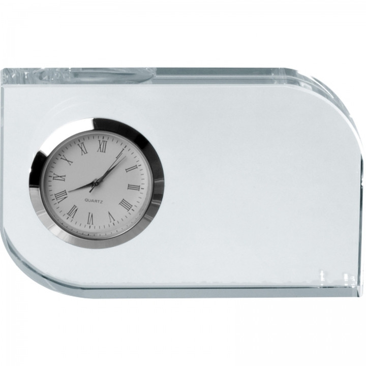 Szklany blok z zegarem GERALD