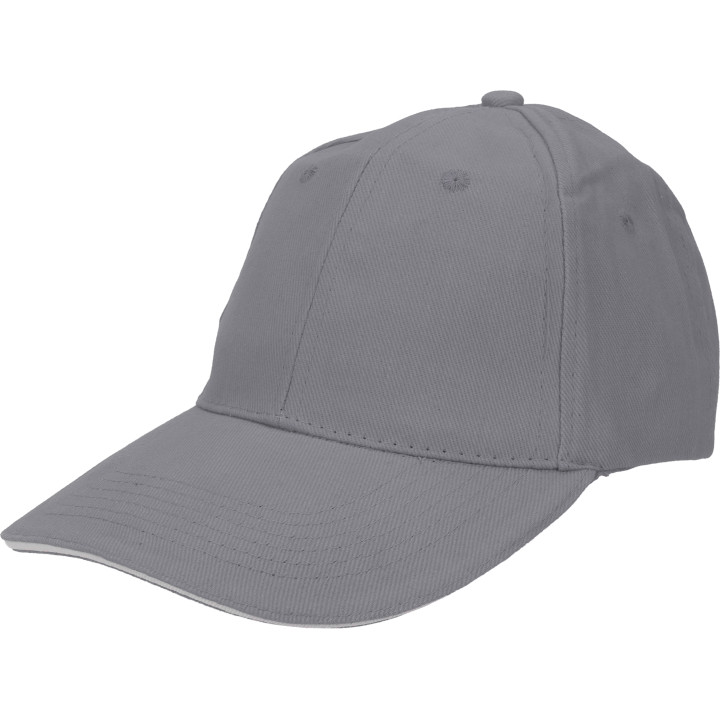 Czapka z daszkiem bawełniana 6 paneli, 260 g/m² CURTIS