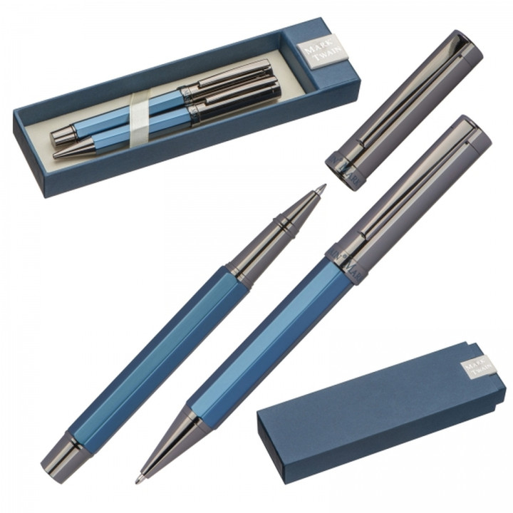 Zestaw piśmienny długopis i pióro kulkowe Mark Twain CHRISTIAN