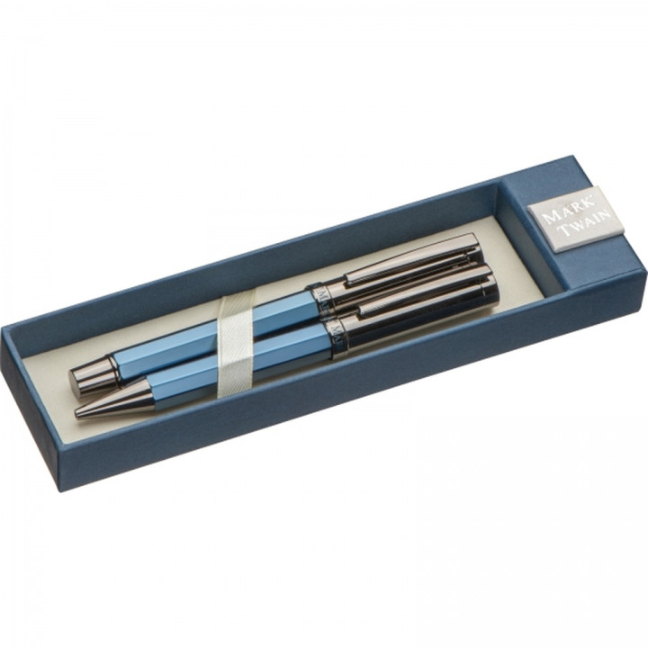 Zestaw piśmienny długopis i pióro kulkowe Mark Twain CHRISTIAN
