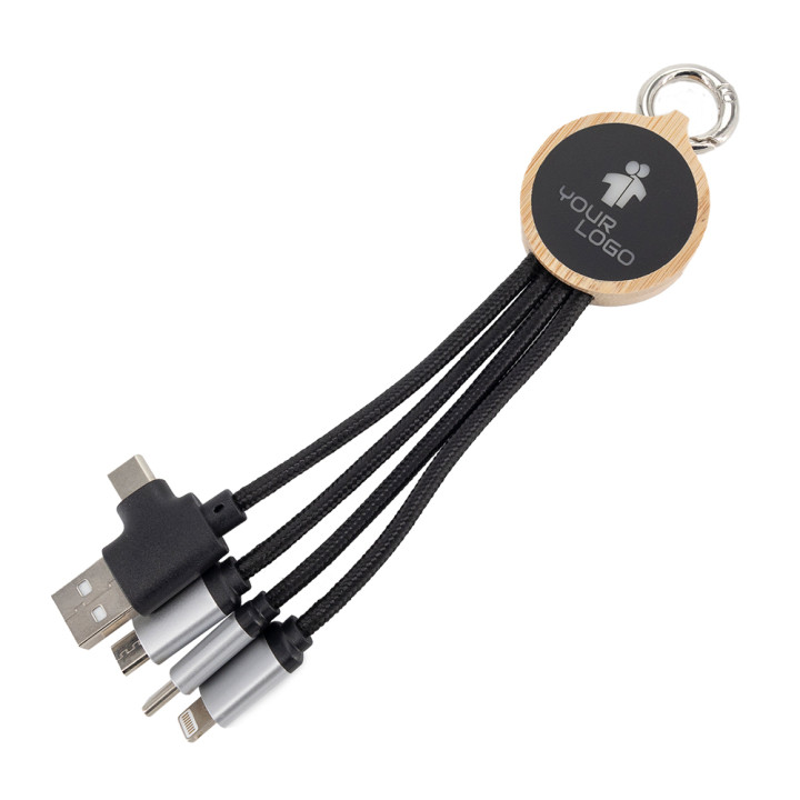 Kabel do ładowania 3w1 z podświetlanym logo