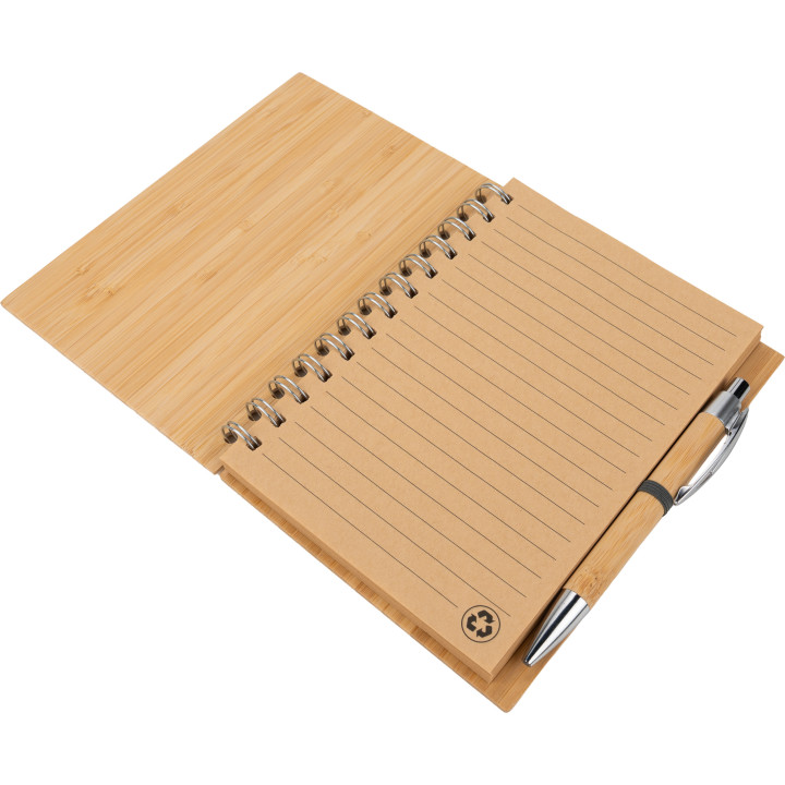 Notatnik A5 w linie z papieru z recyklingu FRANCESCA