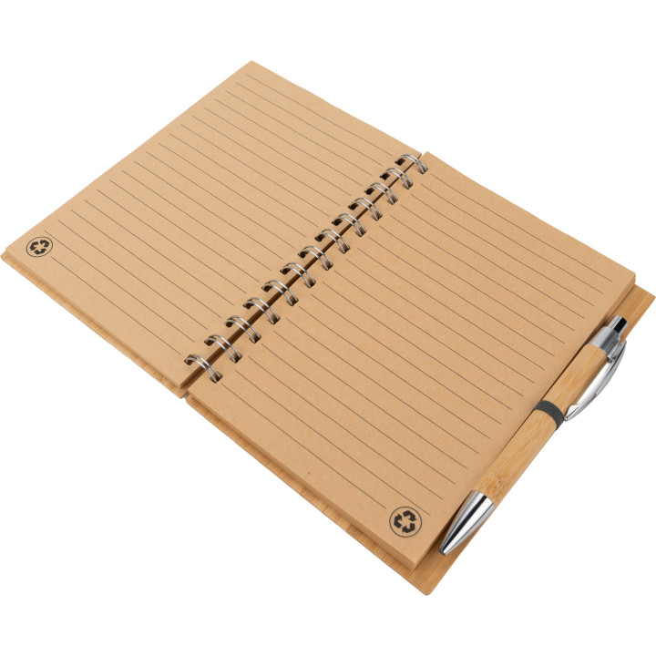 Notatnik A5 w linie z papieru z recyklingu FRANCESCA