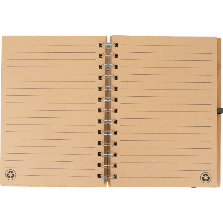 Notatnik A5 w linie z papieru z recyklingu FRANCESCA