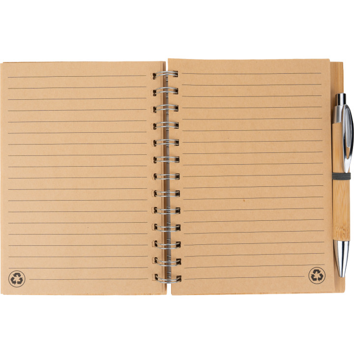 Notatnik A5 w linie z papieru z recyklingu FRANCESCA