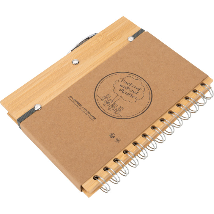 Notatnik A5 w linie z papieru z recyklingu FRANCESCA