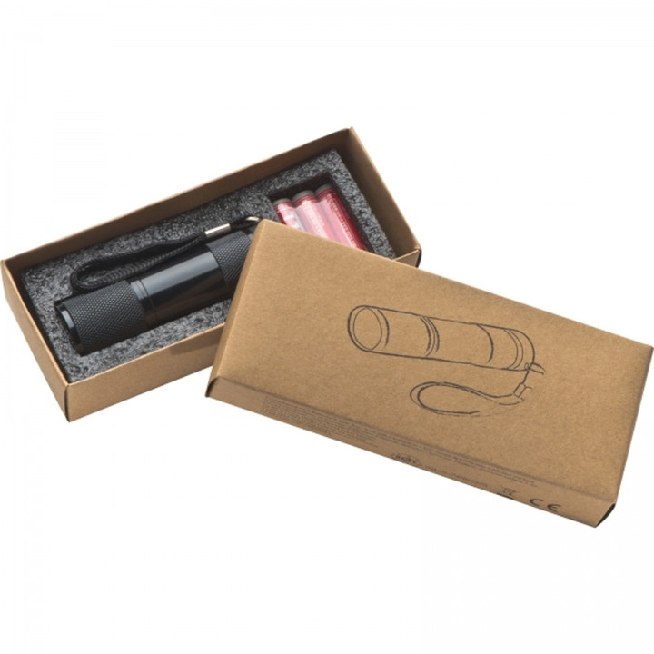 Latarka metalowa 9 LED DUNCAN