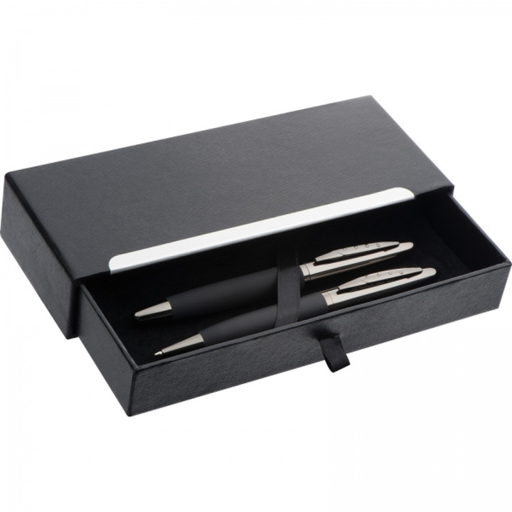 Zestaw piśmienny długopis i pióro wieczne Mark Twain VALENTIN