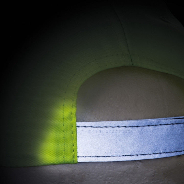 Czapka z daszkiem odblaskowa 6 paneli ISABELLA