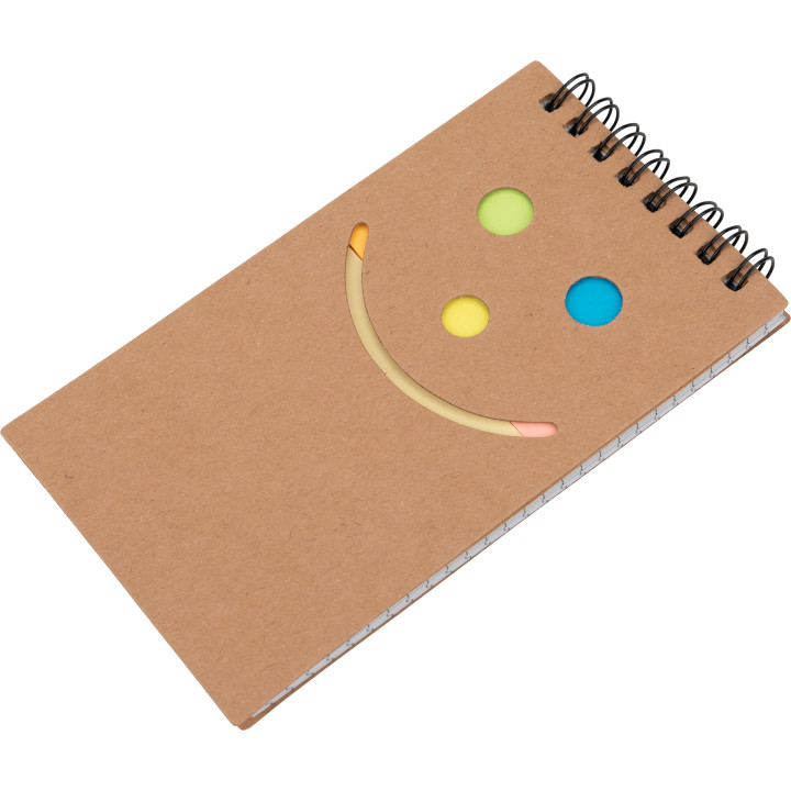 Notatnik w kratkę z karteczkami do markowania MANLIO