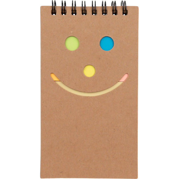 Notatnik w kratkę z karteczkami do markowania MANLIO