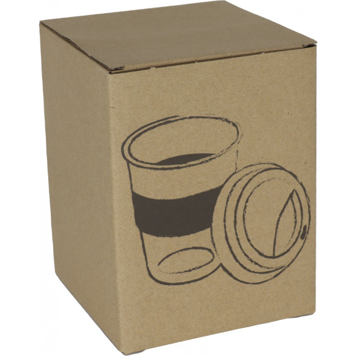 Kubek szklany z pokrywką 300 ml AMANDA