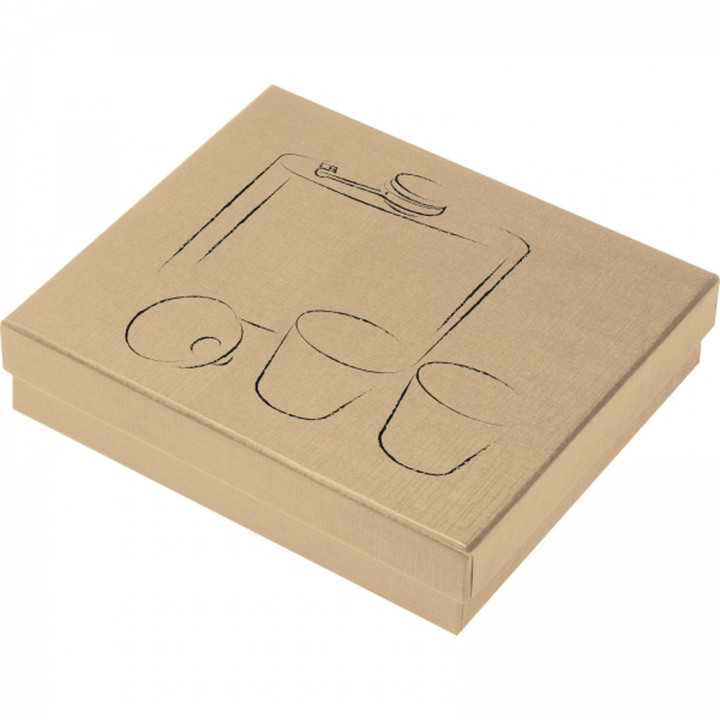 Piersiówka 178 ml z 2 kieliszkami FAITH