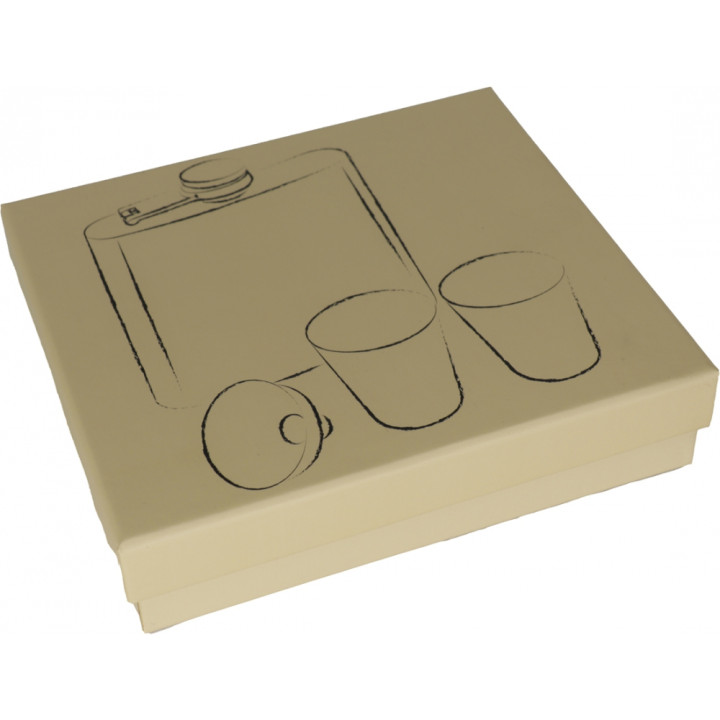 Piersiówka 178 ml z 2 kieliszkami FAITH