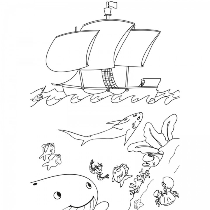 Zestaw do kolorowania z kredkami 6 kolorów CORNELIA