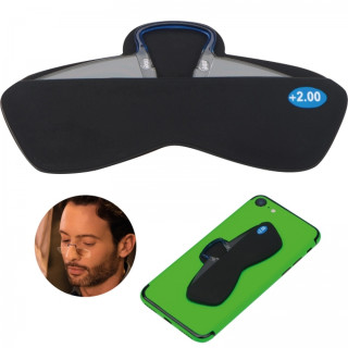 Okulary +2.00 z etui do smartfona CESARE