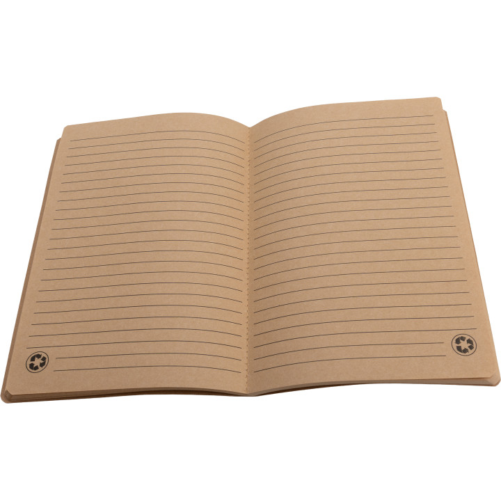 Notatnik A5 w linie z papieru z recyklingu BENEDETTO