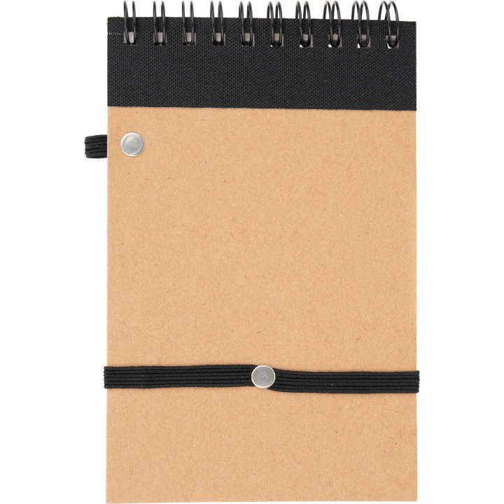 Notatnik w linie z długopisem tekturowym EUGENIO