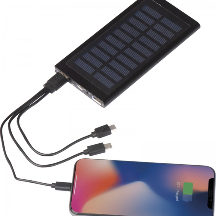Power bank 8000 mAh solarny SAVERIO