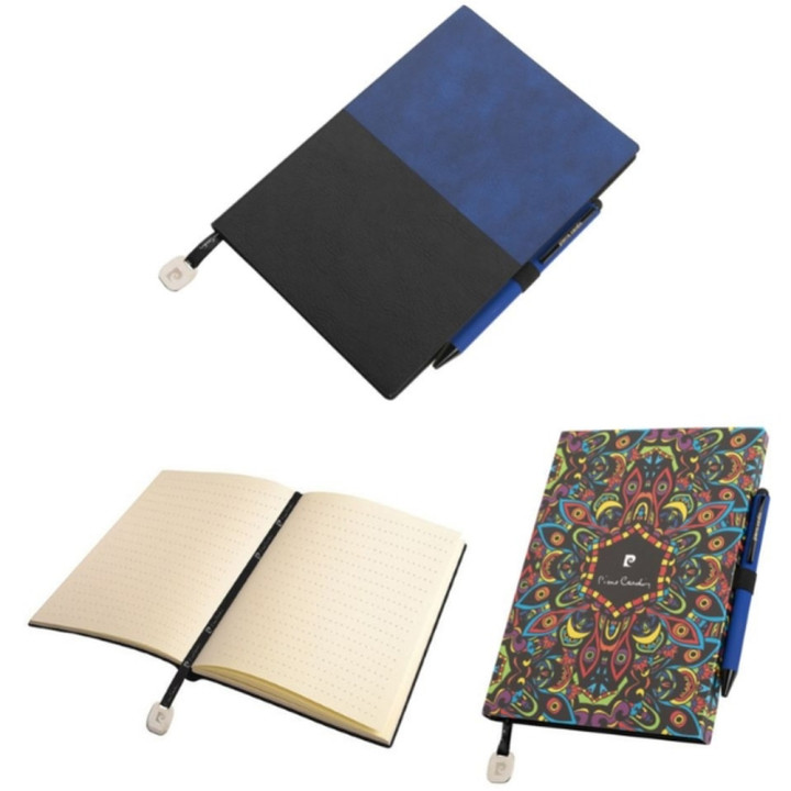 Notatnik A5 w kropki i długopis REPORTER Pierre Cardin