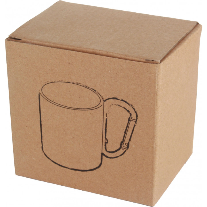 Kubek metalowy z karabińczykiem 200 ml ANGELICA