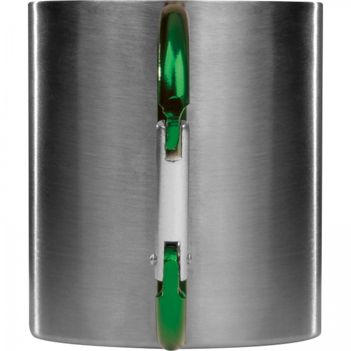 Kubek metalowy z karabińczykiem 200 ml ANGELICA