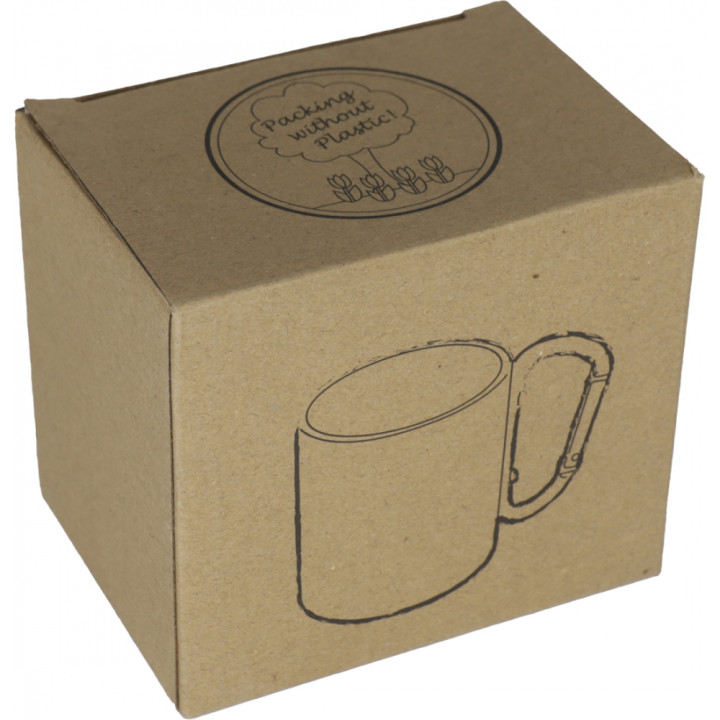 Kubek metalowy z karabińczykiem 200 ml ANGELICA