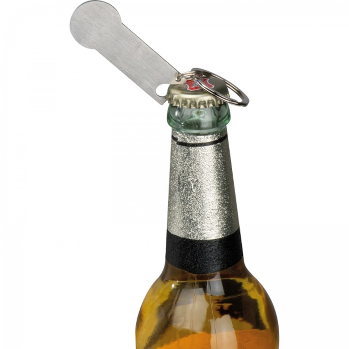 Brelok metalowy otwieracz do butelek z żetonem RODNEY