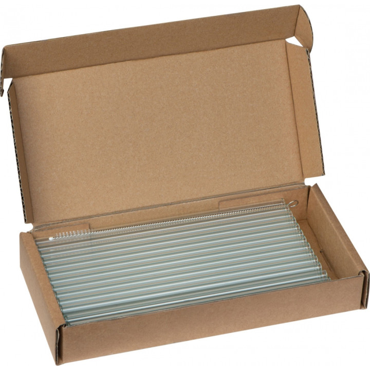 Słomka do napojów szklana 20 cm NELSON