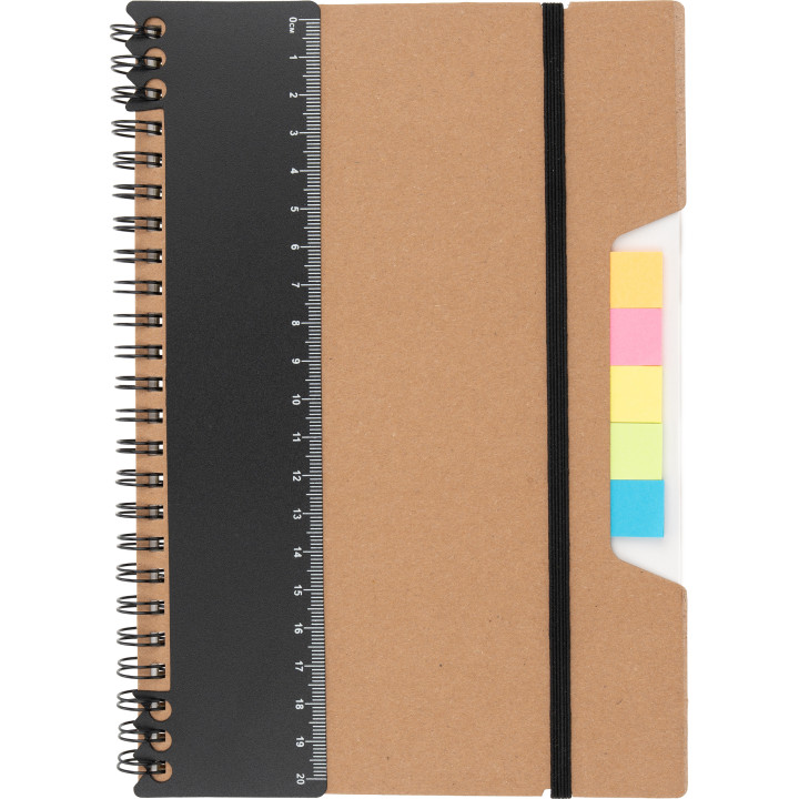 Notatnik A5 w kropki z karteczkami do markowania CATHARINA