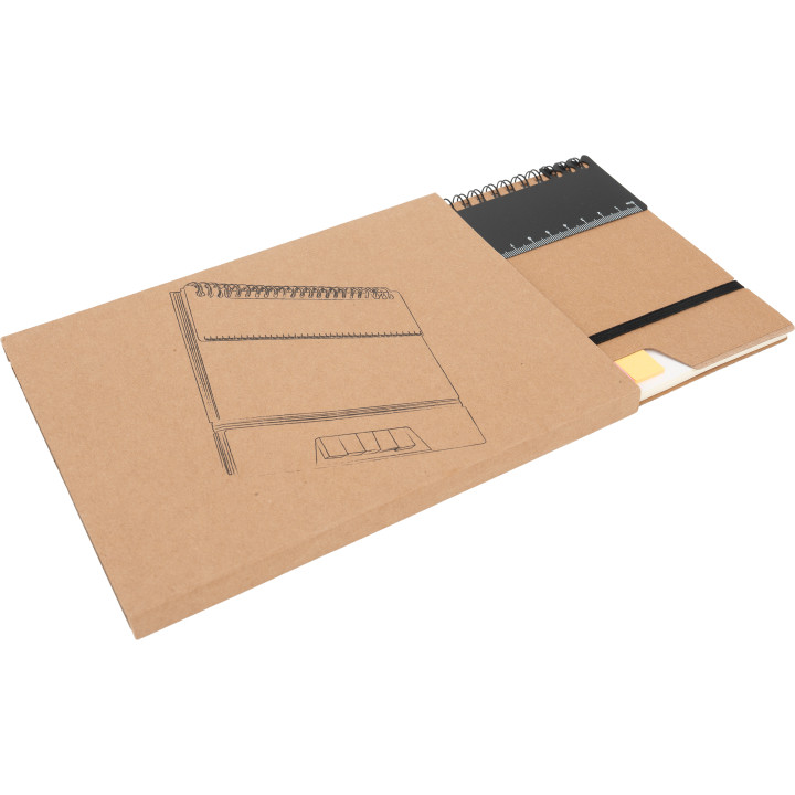 Notatnik A5 w kropki z karteczkami do markowania CATHARINA