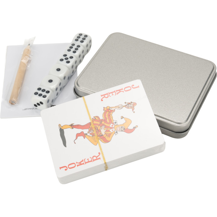 Zestaw do gry w karty i kości YARRA Schwarzwolf