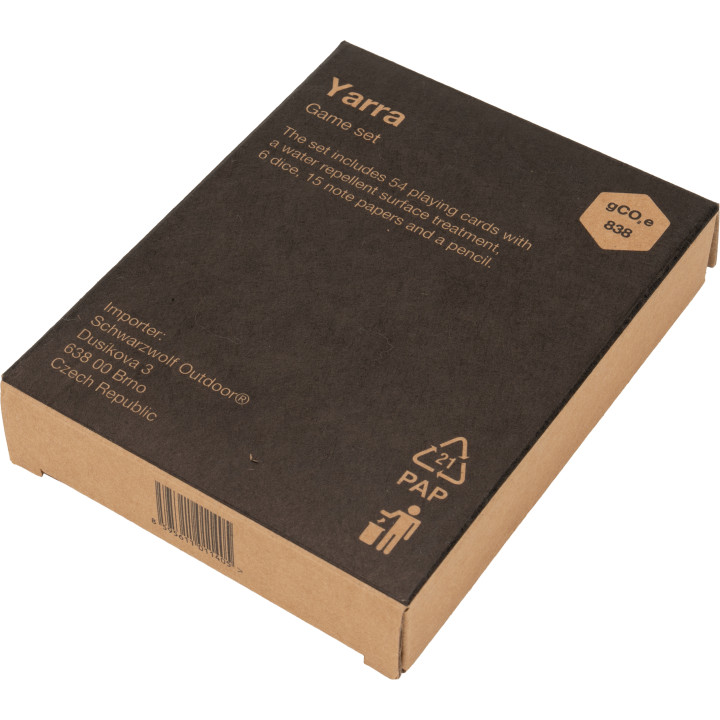Zestaw do gry w karty i kości YARRA Schwarzwolf