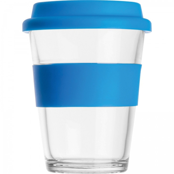 Kubek szklany z pokrywką 300 ml AMANDA