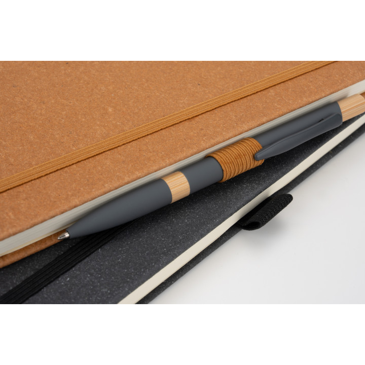 Notatnik A5 w linie ze skóry z recyklingu TRACY