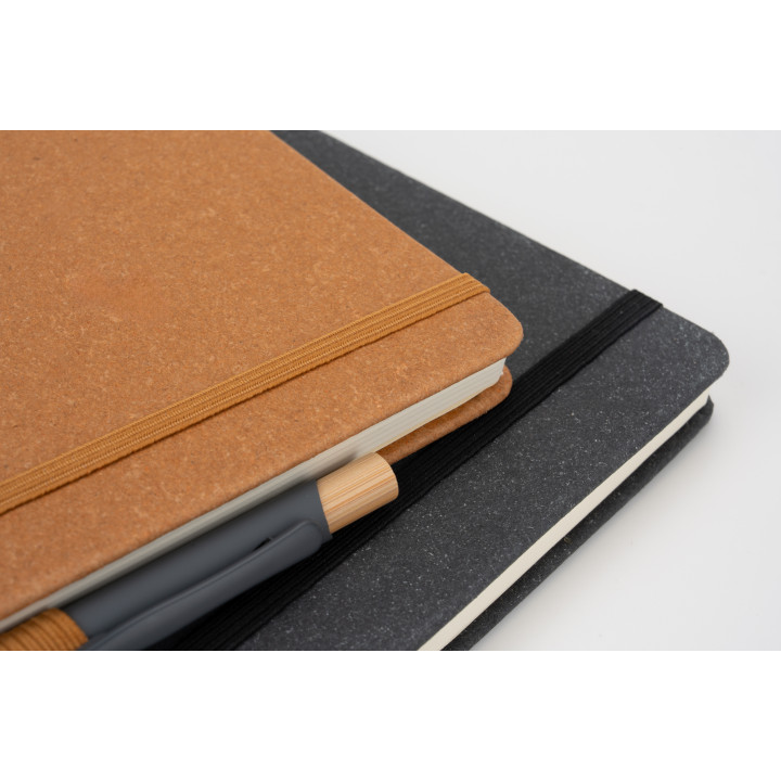 Notatnik A5 w linie ze skóry z recyklingu TRACY
