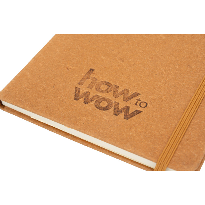 Notatnik A5 w linie ze skóry z recyklingu TRACY