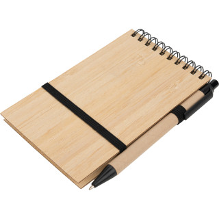 Notatnik A6 z czystymi stronami i długopisem ELSA