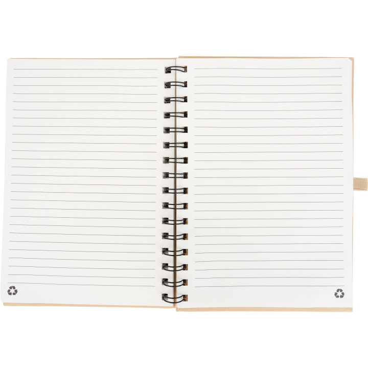 Notatnik A5 w linie z papieru z recyklingu ALINA