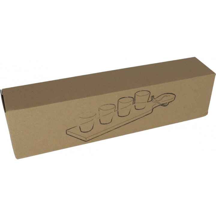 Zestaw 4 kieliszki 30 ml i podstawka KASPAR