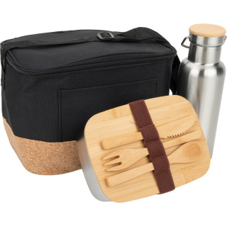 Zestaw lunch box, butelka 500 ml i torba termiczna BRIGITTE