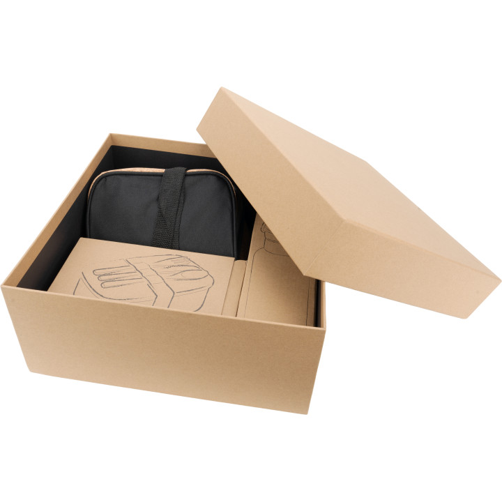 Zestaw lunch box, butelka 500 ml i torba termiczna BRIGITTE