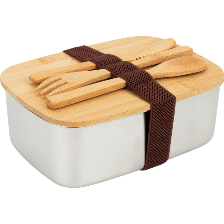 Zestaw lunch box, butelka 500 ml i torba termiczna BRIGITTE