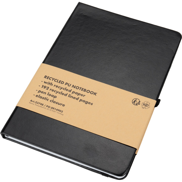 Notatnik A5 w linie z PU z recyklingu CLEO
