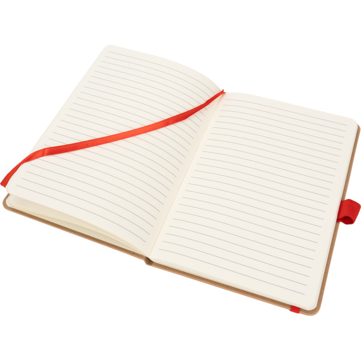 Notatnik A5 w linie z poliestru z recyklingu TEOFILO