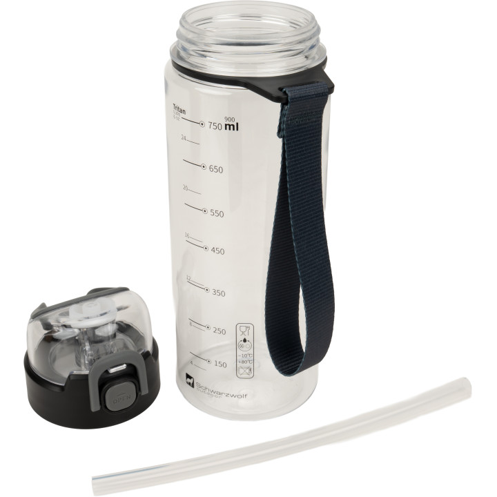 Butelka z tritanu 850 ml SEYHAN Schwarzwolf