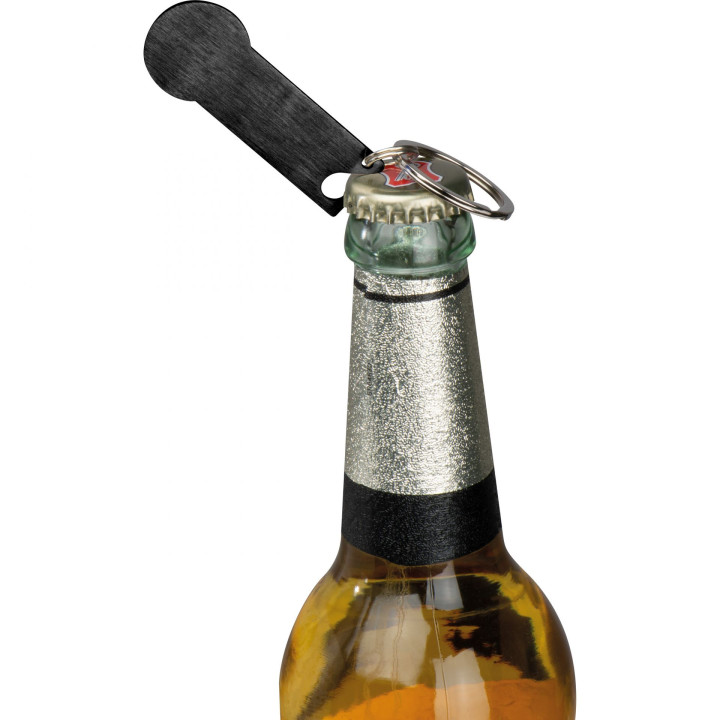 Brelok metalowy otwieracz do butelek z żetonem RODNEY