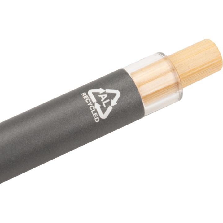 Zestaw piśmienny długopis półżelowy i ołówek automatyczny z aluminium z recyklingu SIEGFRIED