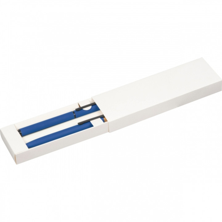 Zestaw piśmienny długopis i pióro kulkowe z aluminium z recyklingu RAFFAELE